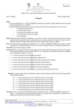 Ufficio XVII - Ambito territoriale per la provincia di