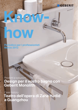 Design per il vostro bagno con Geberit Monolith