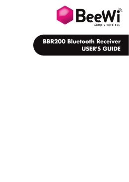 BBR200 Bluetooth Receiver USER`S GUIDE