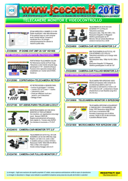 TELECAMERE MONITOR E VIDEOCONTROLLO