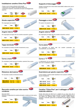 integrazione canalina e accessori vari