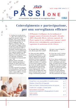 Passi-one n°9 - EpiCentro - Istituto Superiore di Sanità