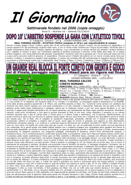 Il Giornalino _16 - Real Turania Calcio