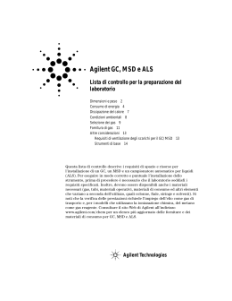 5975 Series Mass Selective Detector Site Preparation Checklist