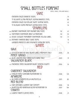 MenuPro Wine list 2013