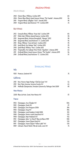 Wines by the Glass & Quartina