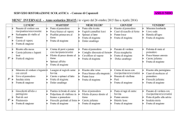 Menu invernale asilo nido 2015/2016