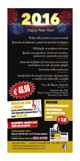 Gira e Borgo capodanno 2015