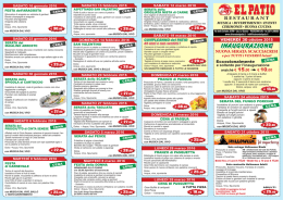 Scarica la brochure. - Ristorante El Patio