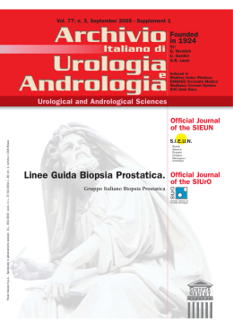 Linee Guida Biopsia Prostatica.