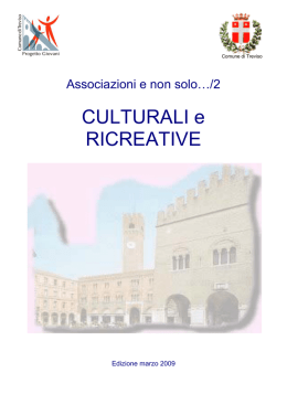 CULTURALI e RICREATIVE - Progetto Giovani del Comune di Treviso
