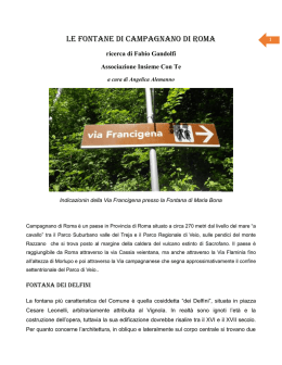 LE FONTANE DI CAMPAGNANO DI ROMA