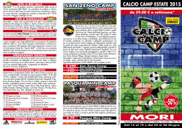 CALCIO CAMP ESTATE 2015