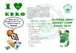 OLIMPIA EBRO BASKET CAMP Estate 2014