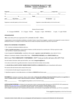 iscriviti al camp - Milan junior Camp