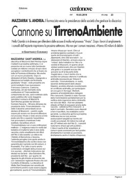 Leggi tutto - Tirreno Ambiente