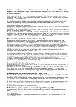 Informazioni di base e consigli per l`osservanza delle