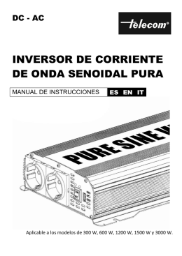 inversor de corriente de onda senoidal pura