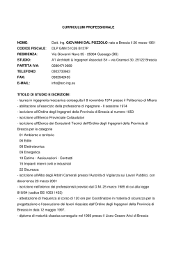 Vedi - Ordine Ingegneri della provincia di Brescia