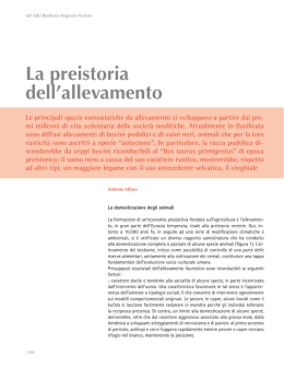 La preistoria dell`allevamento - Consiglio Regionale della Basilicata