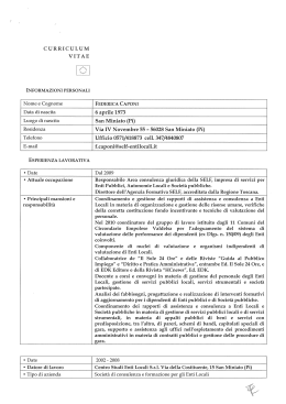 Curriculum vitae Caponi Federica