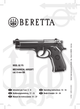 mEChaNICal aIRSoFT cal. 6 mm bb moD. 92 FS