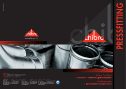 Sistema Pressfitting in acciaio al carbonio galvanizzato Pressfitting