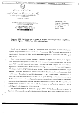 nota ministero DM 5-2-1998