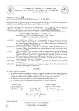 Deliberazione n. 331 del 20.04.2012
