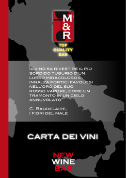 Visualizza la mappa dei vini migliori della nostra cantina.
