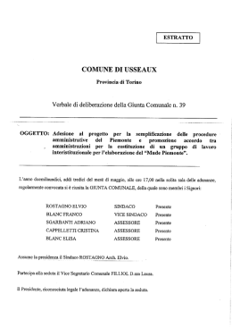 COMUNE DI USSEAUX