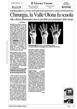 Il Giorno Varese - Dott. Loris Pegoli