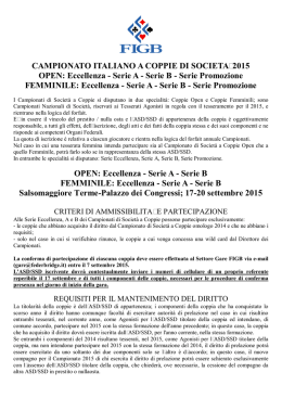 Bando - Comitato Regionale Lazio