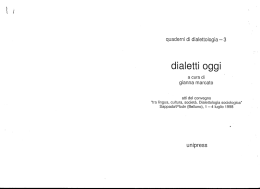 dialetti oggi