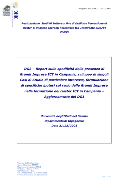 to get the file - RCOST - Università degli Studi del Sannio