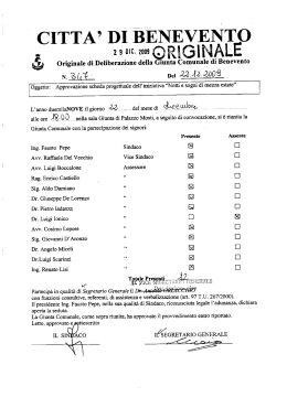 CITTA` DI BENEENE`O - Comune di Benevento