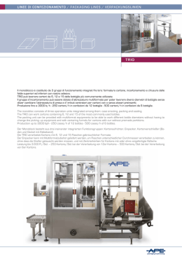 Linee di Confezionamento / PaCkaging Lines