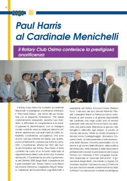 PHF al Cardinale Menichelli