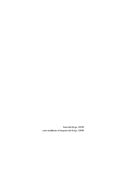 D.Lgs. 152/99 - ASFO Associazione Siciliana Frantoi Oleari
