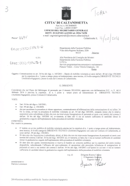 Comunicazione Prot. n.8495