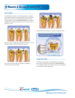 Il fluoro e la carie dentale