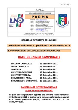 COPPA EMILIA Seconda Categoria