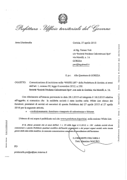 Iscrizione alla White List