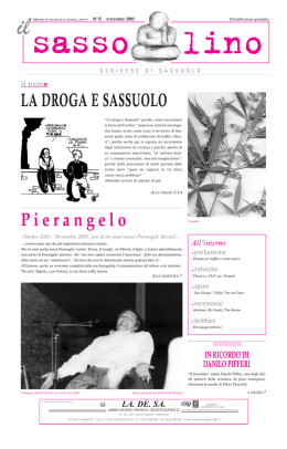 Sassolino n 6.qxd - La Comune Del Parco Di Braida