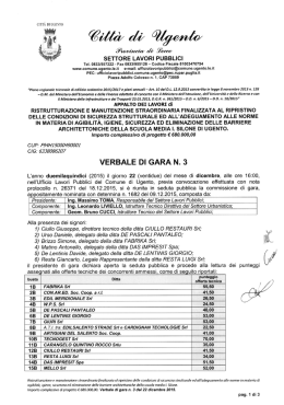 Verbale n. 3 1 - Comune di Ugento