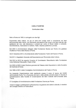 CARLO FUORTES - Festa del Cinema di Roma