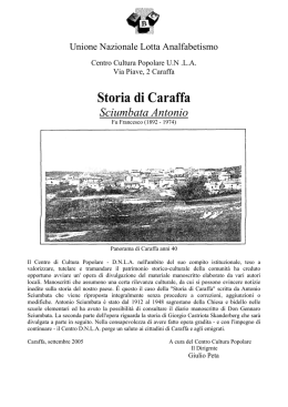 Storia di Caraffa, - Sciumbata Antonio fu Francesco