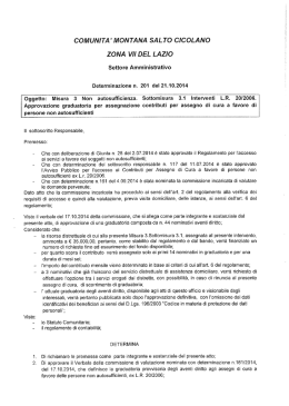 comunita` montana salto cicolano zona vii del lazio
