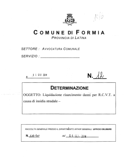 COMUNE DIFGRMIA - Comune di Formia