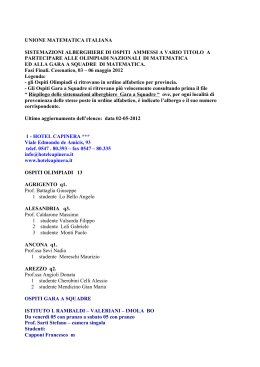 Sistemazioni alberghiere 2012-11